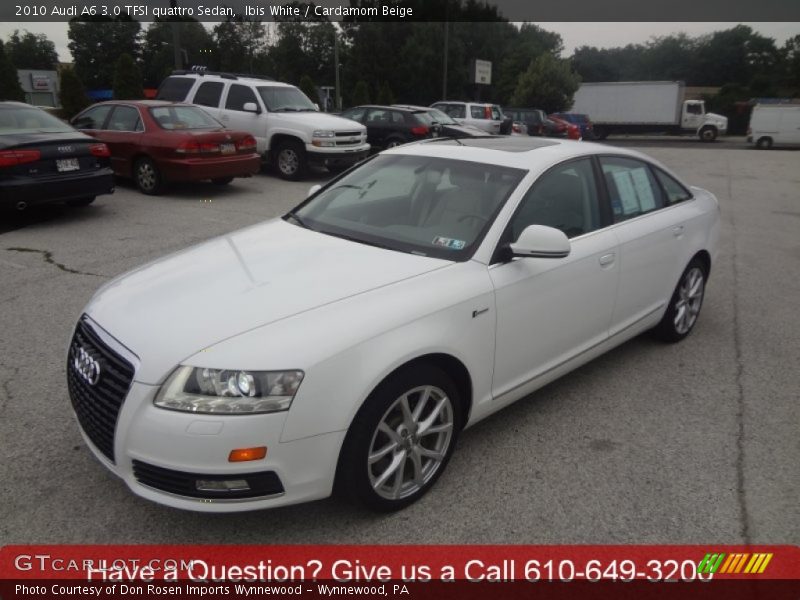 Ibis White / Cardamom Beige 2010 Audi A6 3.0 TFSI quattro Sedan