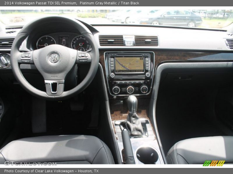 Platinum Gray Metallic / Titan Black 2014 Volkswagen Passat TDI SEL Premium