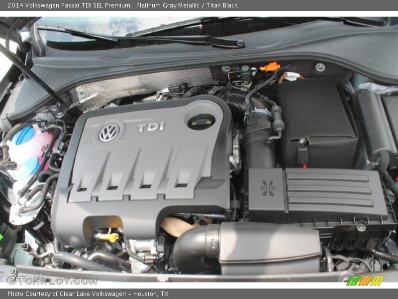 Platinum Gray Metallic / Titan Black 2014 Volkswagen Passat TDI SEL Premium