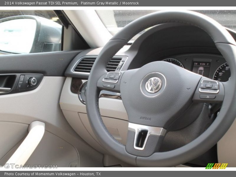 Platinum Gray Metallic / Moonrock 2014 Volkswagen Passat TDI SEL Premium