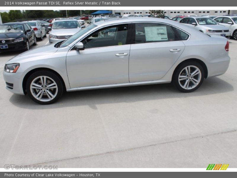 Reflex Silver Metallic / Titan Black 2014 Volkswagen Passat TDI SE