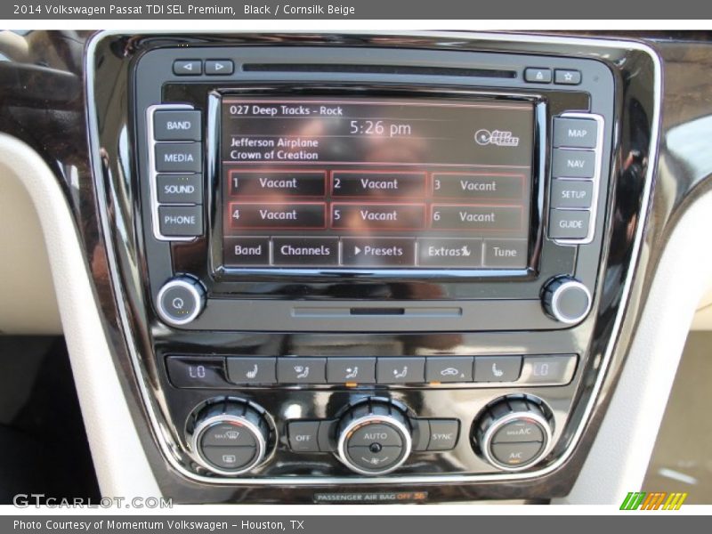 Black / Cornsilk Beige 2014 Volkswagen Passat TDI SEL Premium