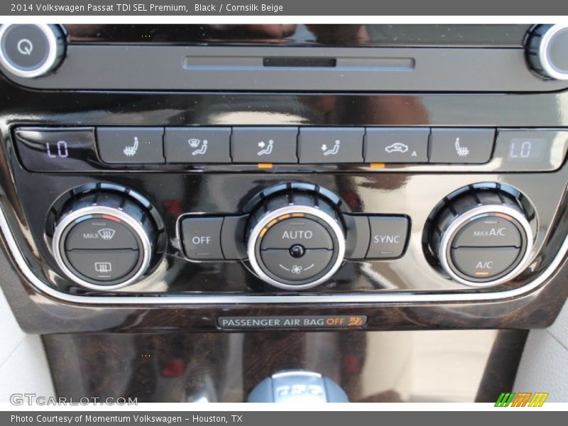 Black / Cornsilk Beige 2014 Volkswagen Passat TDI SEL Premium