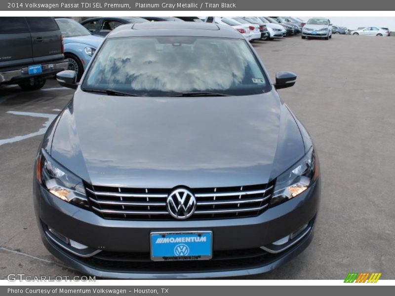 Platinum Gray Metallic / Titan Black 2014 Volkswagen Passat TDI SEL Premium