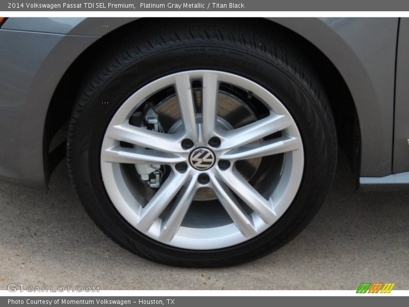 Platinum Gray Metallic / Titan Black 2014 Volkswagen Passat TDI SEL Premium