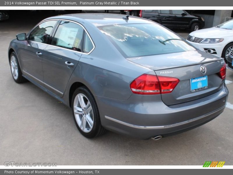 Platinum Gray Metallic / Titan Black 2014 Volkswagen Passat TDI SEL Premium
