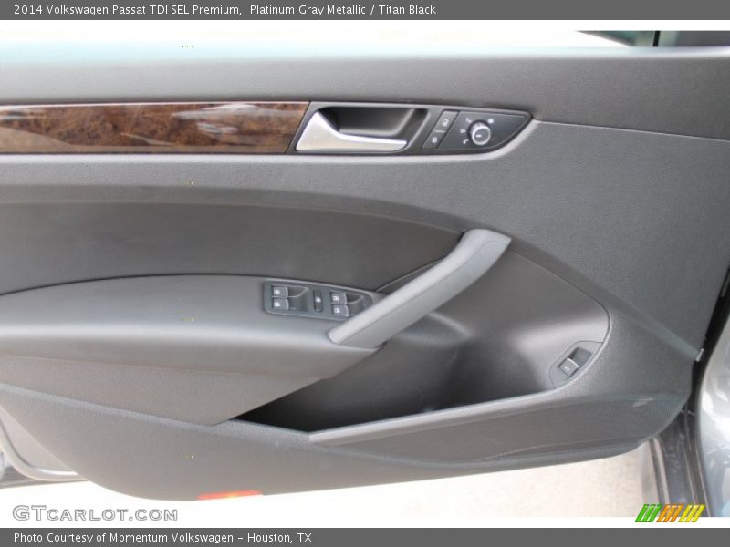 Platinum Gray Metallic / Titan Black 2014 Volkswagen Passat TDI SEL Premium