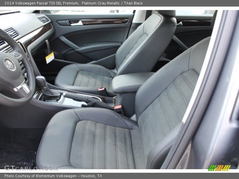 Platinum Gray Metallic / Titan Black 2014 Volkswagen Passat TDI SEL Premium