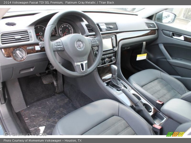 Platinum Gray Metallic / Titan Black 2014 Volkswagen Passat TDI SEL Premium