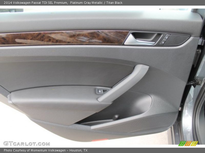 Platinum Gray Metallic / Titan Black 2014 Volkswagen Passat TDI SEL Premium