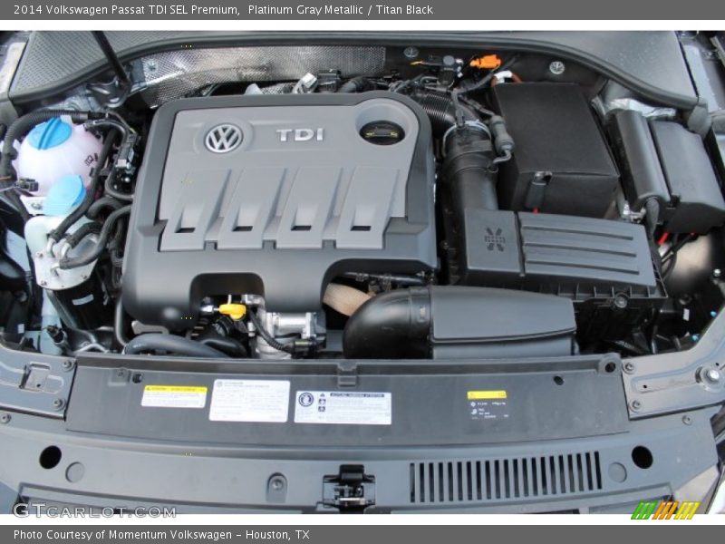 Platinum Gray Metallic / Titan Black 2014 Volkswagen Passat TDI SEL Premium