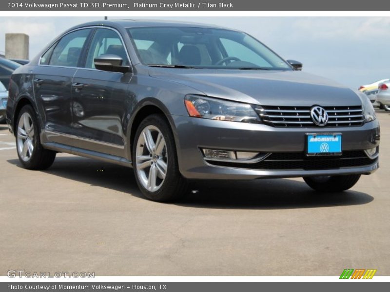 Platinum Gray Metallic / Titan Black 2014 Volkswagen Passat TDI SEL Premium