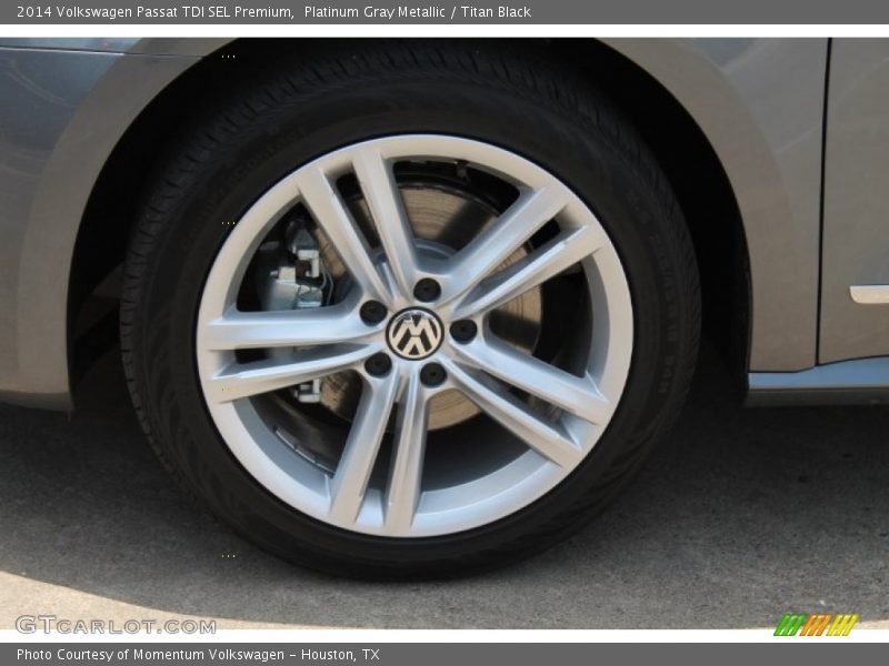 Platinum Gray Metallic / Titan Black 2014 Volkswagen Passat TDI SEL Premium