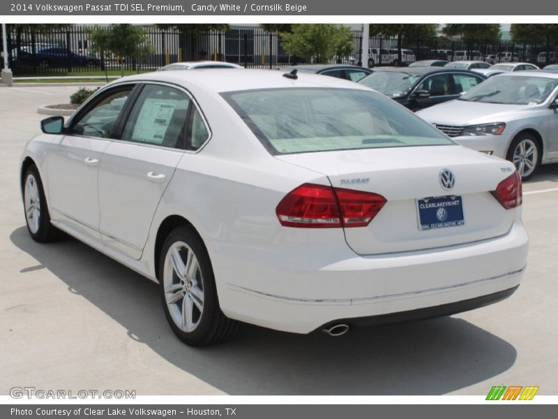 Candy White / Cornsilk Beige 2014 Volkswagen Passat TDI SEL Premium