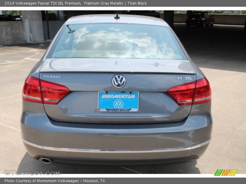 Platinum Gray Metallic / Titan Black 2014 Volkswagen Passat TDI SEL Premium