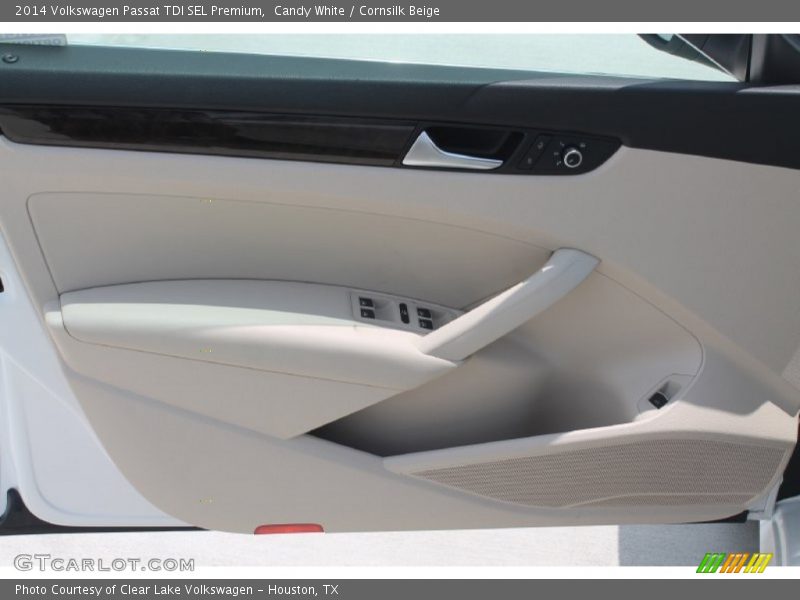 Candy White / Cornsilk Beige 2014 Volkswagen Passat TDI SEL Premium