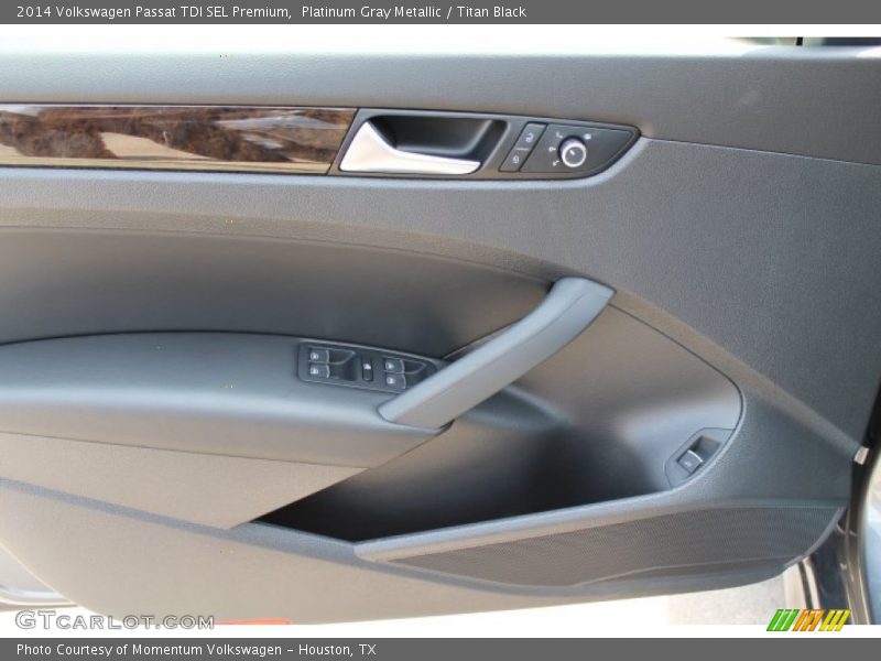 Platinum Gray Metallic / Titan Black 2014 Volkswagen Passat TDI SEL Premium