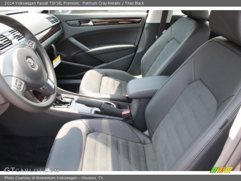 Platinum Gray Metallic / Titan Black 2014 Volkswagen Passat TDI SEL Premium