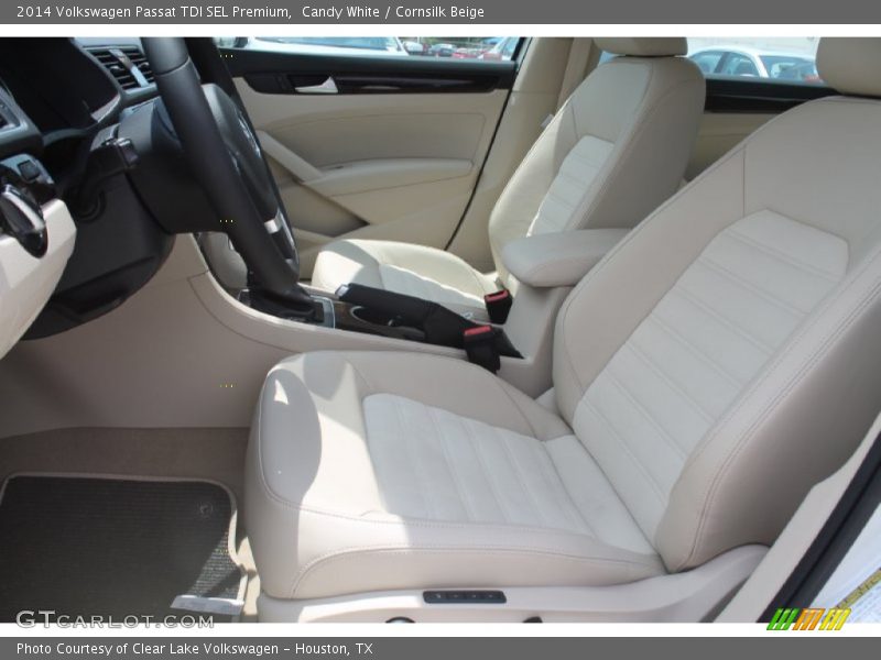 Candy White / Cornsilk Beige 2014 Volkswagen Passat TDI SEL Premium