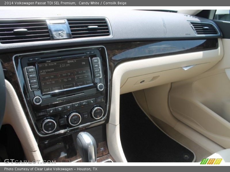 Candy White / Cornsilk Beige 2014 Volkswagen Passat TDI SEL Premium