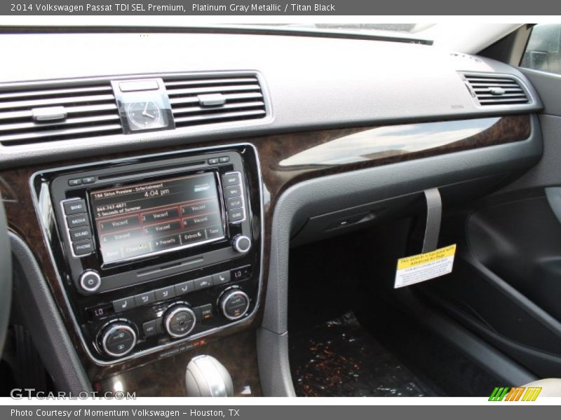 Platinum Gray Metallic / Titan Black 2014 Volkswagen Passat TDI SEL Premium