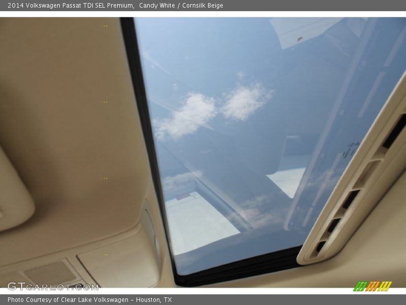 Candy White / Cornsilk Beige 2014 Volkswagen Passat TDI SEL Premium