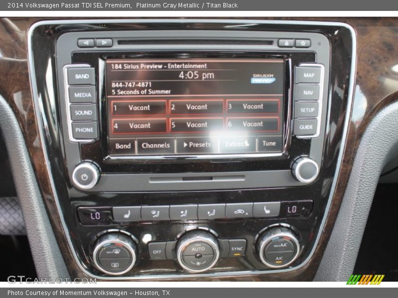 Platinum Gray Metallic / Titan Black 2014 Volkswagen Passat TDI SEL Premium