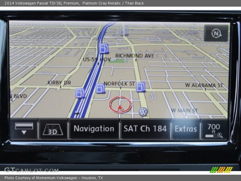 Platinum Gray Metallic / Titan Black 2014 Volkswagen Passat TDI SEL Premium