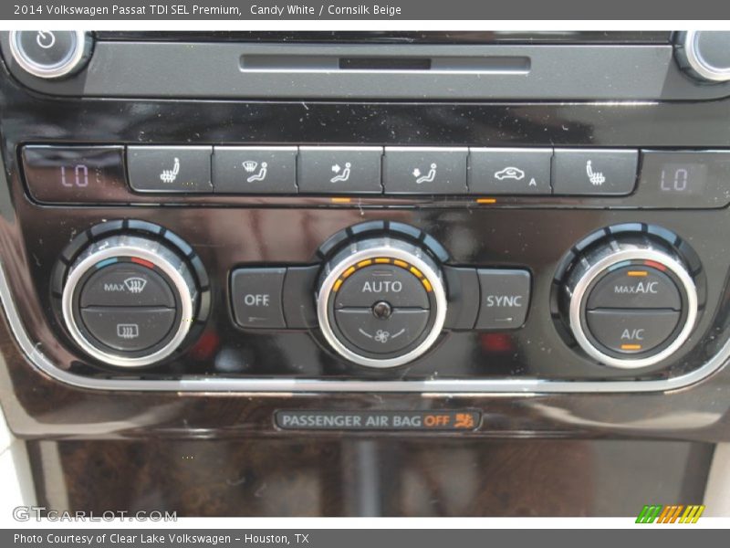 Candy White / Cornsilk Beige 2014 Volkswagen Passat TDI SEL Premium