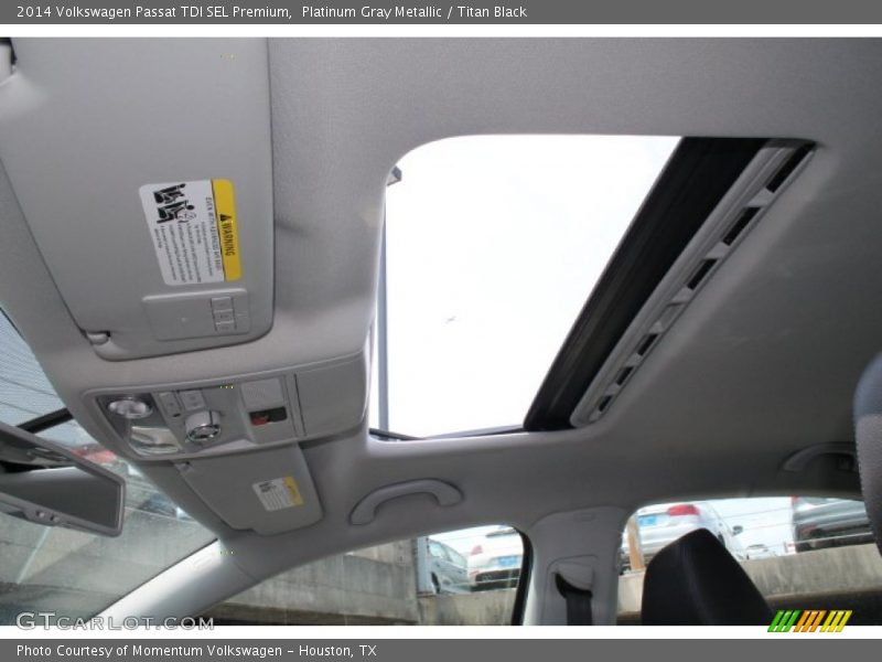 Platinum Gray Metallic / Titan Black 2014 Volkswagen Passat TDI SEL Premium