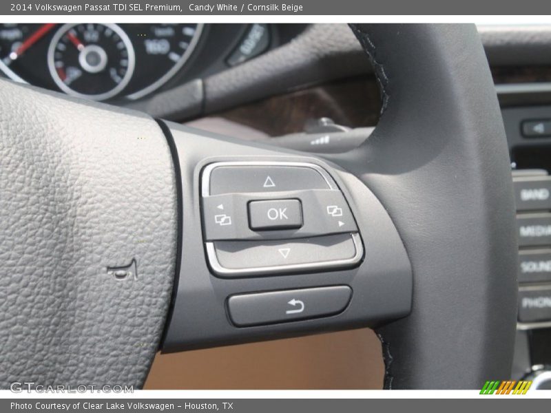 Candy White / Cornsilk Beige 2014 Volkswagen Passat TDI SEL Premium