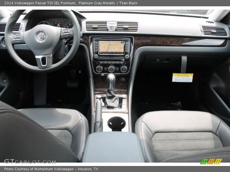 Platinum Gray Metallic / Titan Black 2014 Volkswagen Passat TDI SEL Premium