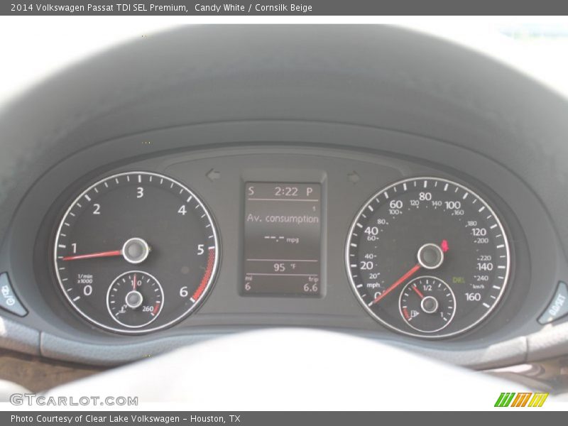 Candy White / Cornsilk Beige 2014 Volkswagen Passat TDI SEL Premium