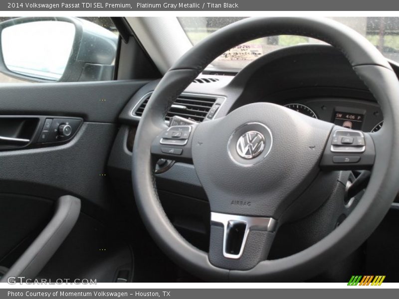 Platinum Gray Metallic / Titan Black 2014 Volkswagen Passat TDI SEL Premium