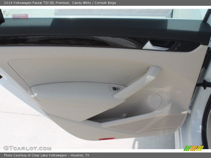 Candy White / Cornsilk Beige 2014 Volkswagen Passat TDI SEL Premium
