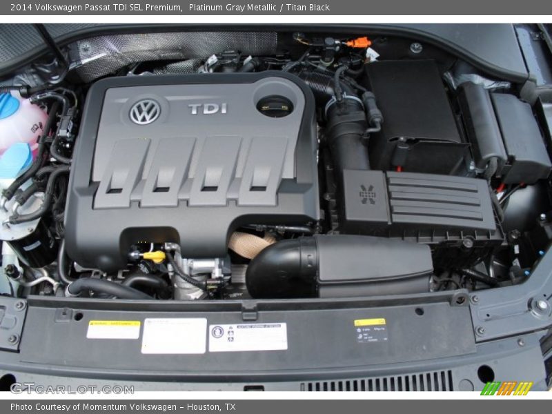 Platinum Gray Metallic / Titan Black 2014 Volkswagen Passat TDI SEL Premium