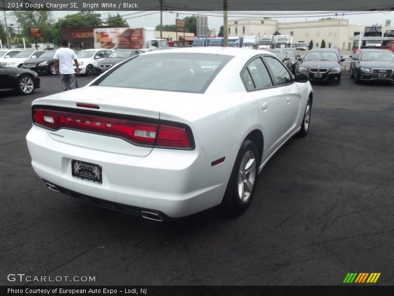 Bright White / Black 2014 Dodge Charger SE