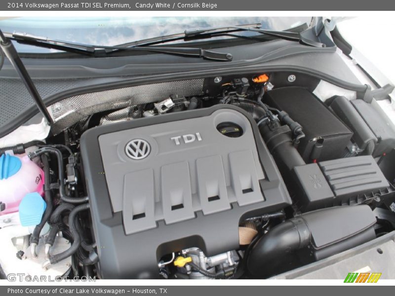 Candy White / Cornsilk Beige 2014 Volkswagen Passat TDI SEL Premium