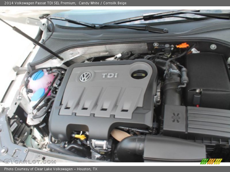 Candy White / Cornsilk Beige 2014 Volkswagen Passat TDI SEL Premium