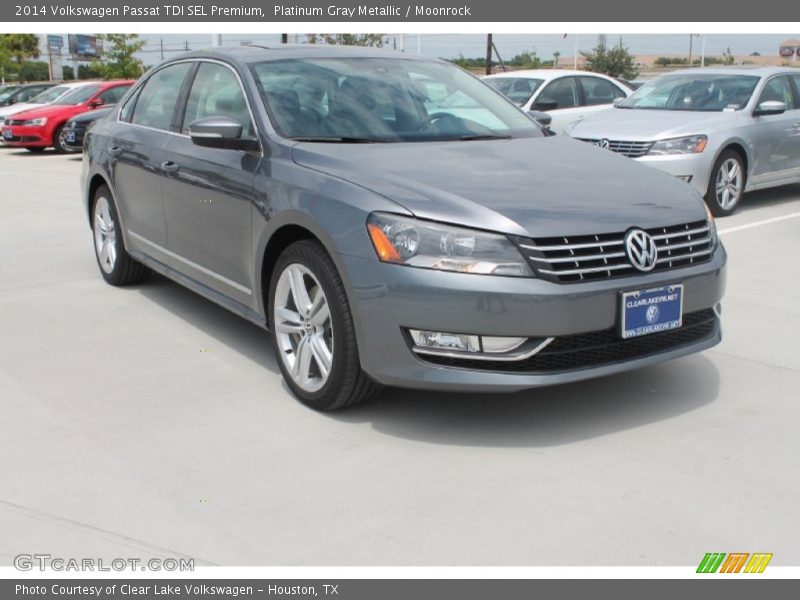 Platinum Gray Metallic / Moonrock 2014 Volkswagen Passat TDI SEL Premium