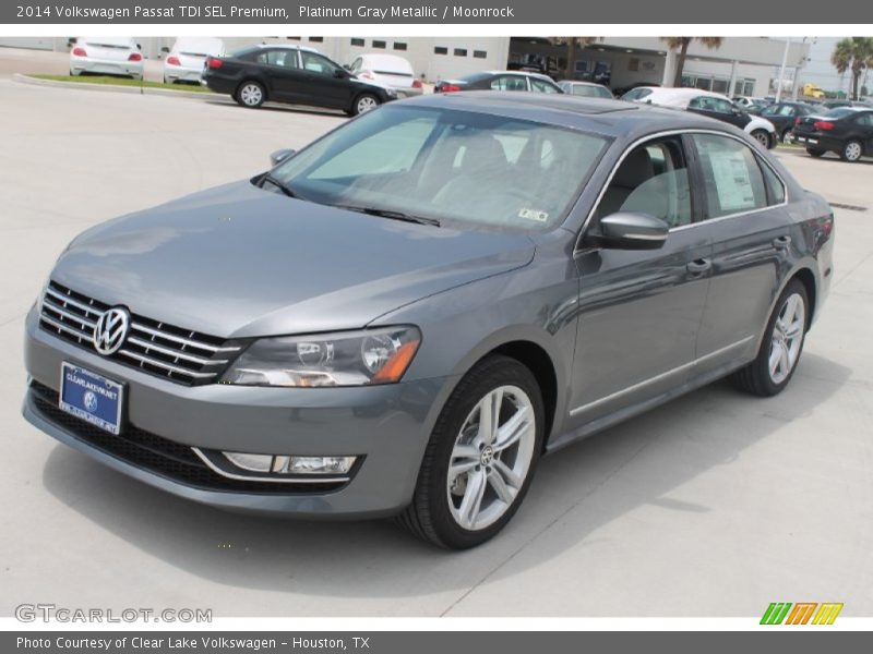 Platinum Gray Metallic / Moonrock 2014 Volkswagen Passat TDI SEL Premium