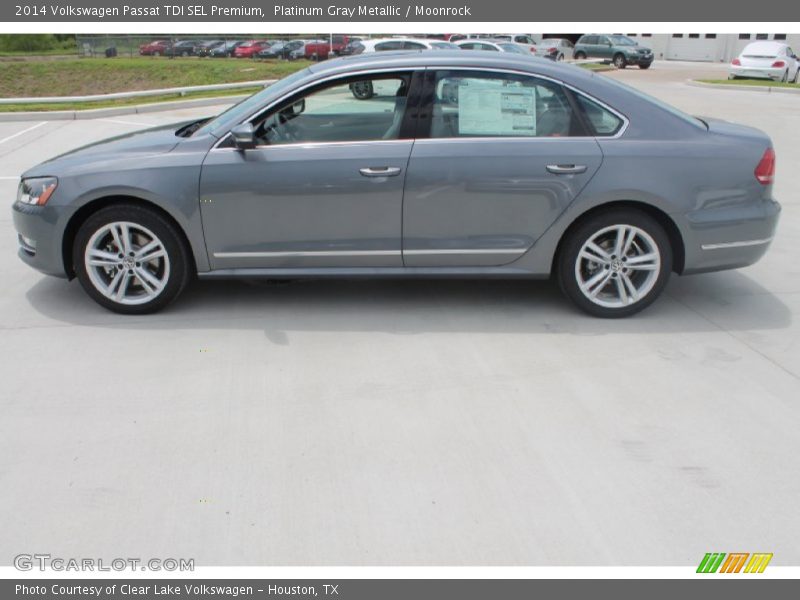 Platinum Gray Metallic / Moonrock 2014 Volkswagen Passat TDI SEL Premium