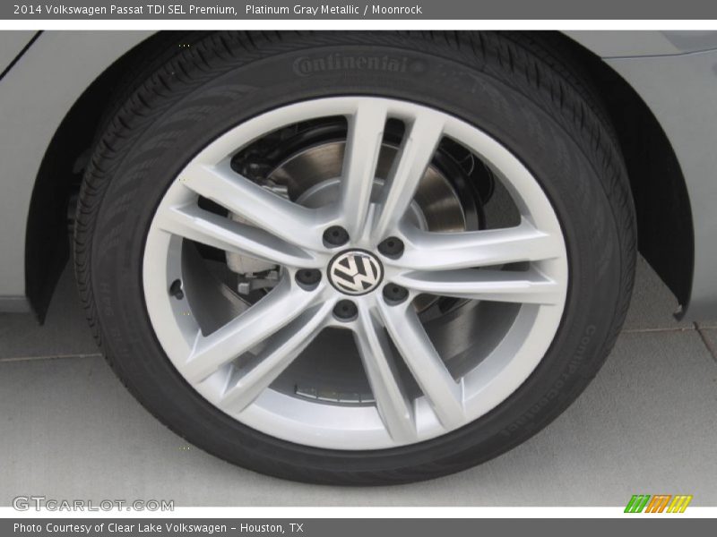 Platinum Gray Metallic / Moonrock 2014 Volkswagen Passat TDI SEL Premium