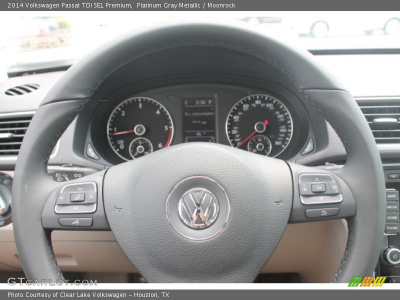 Platinum Gray Metallic / Moonrock 2014 Volkswagen Passat TDI SEL Premium