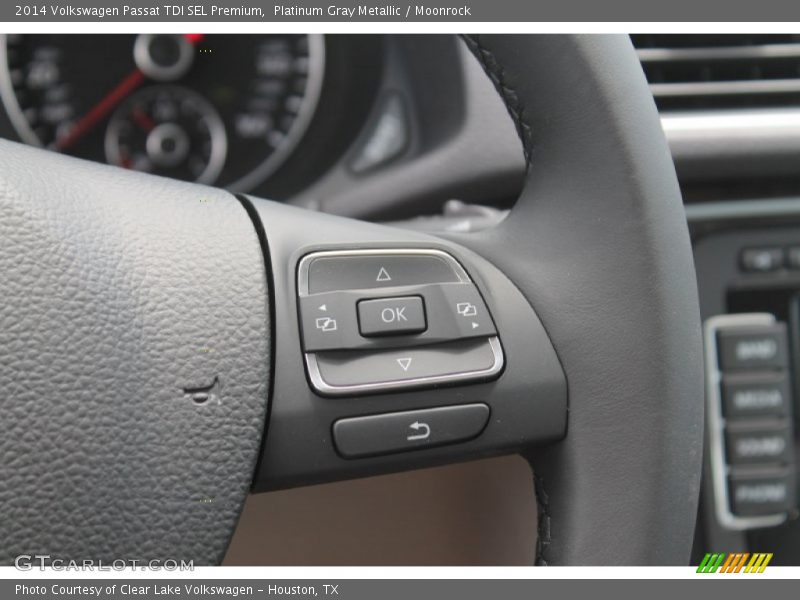 Platinum Gray Metallic / Moonrock 2014 Volkswagen Passat TDI SEL Premium