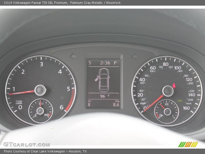 Platinum Gray Metallic / Moonrock 2014 Volkswagen Passat TDI SEL Premium