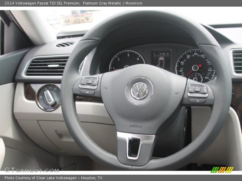 Platinum Gray Metallic / Moonrock 2014 Volkswagen Passat TDI SEL Premium