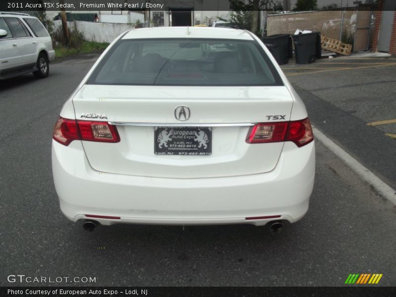 Premium White Pearl / Ebony 2011 Acura TSX Sedan