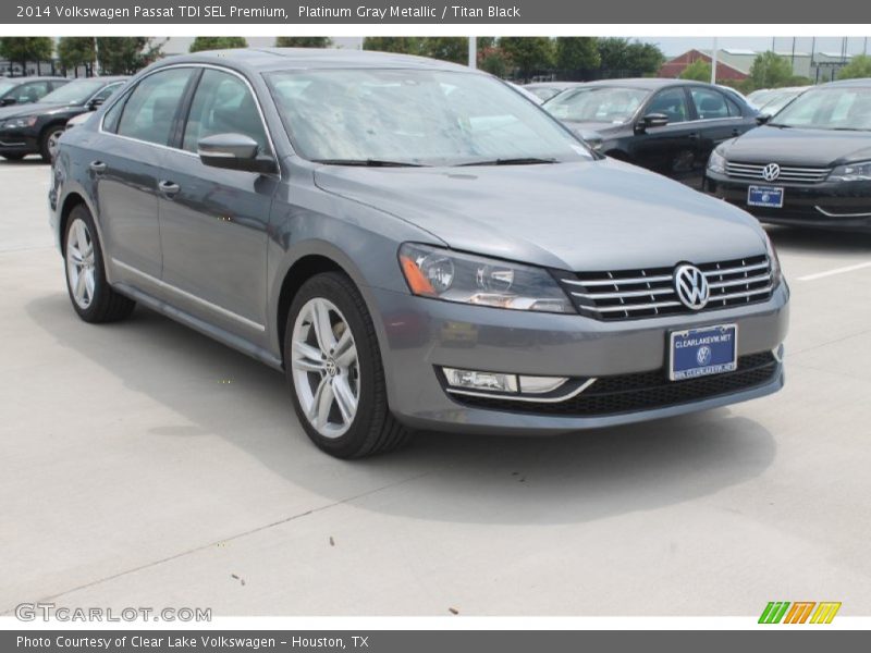 Platinum Gray Metallic / Titan Black 2014 Volkswagen Passat TDI SEL Premium