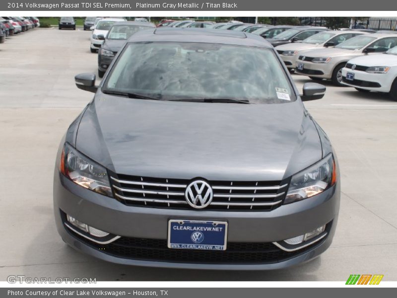 Platinum Gray Metallic / Titan Black 2014 Volkswagen Passat TDI SEL Premium